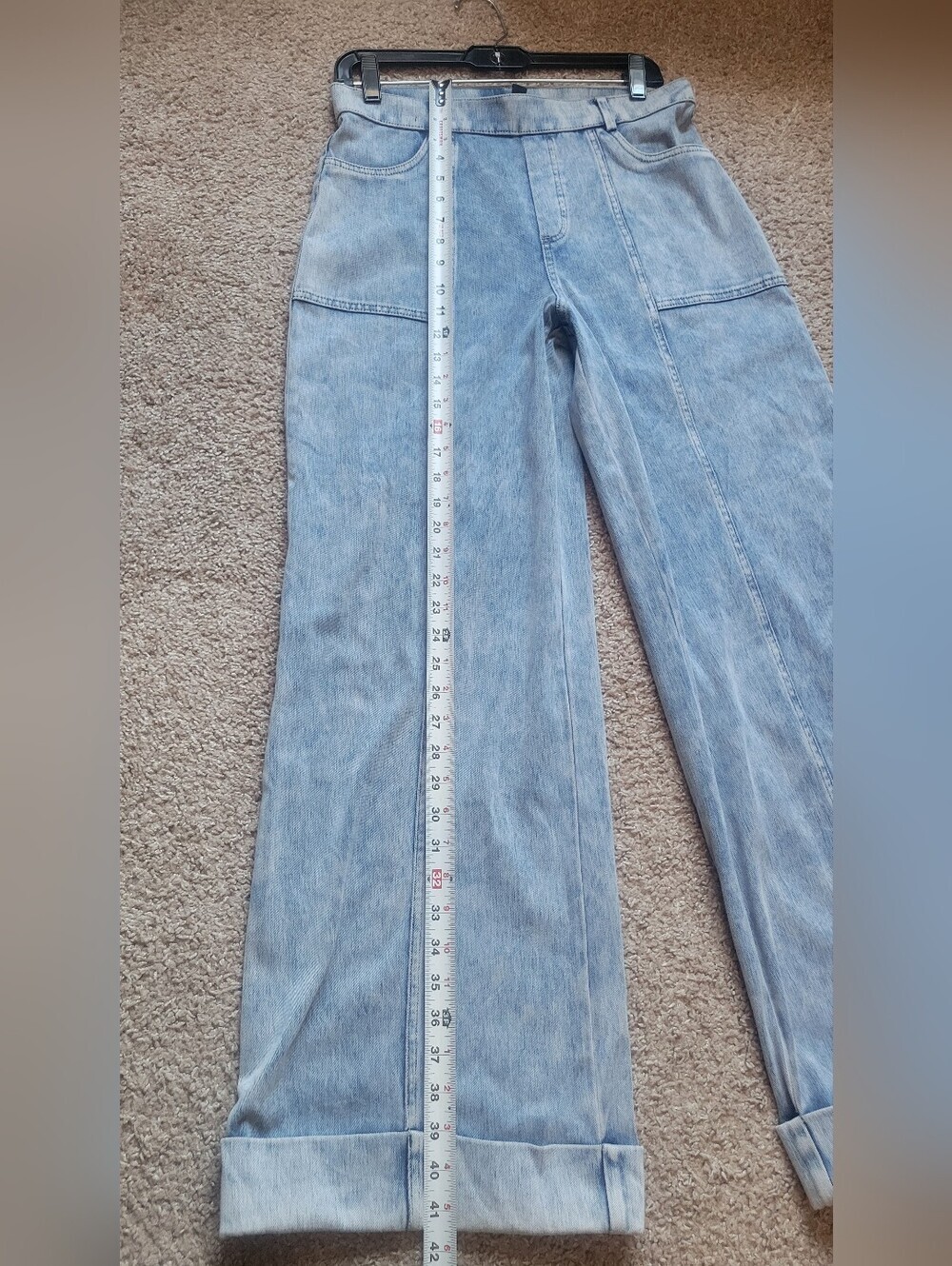 Christian Siriano Light Blue Wide-Leg Jeans - Picture 5 of 15